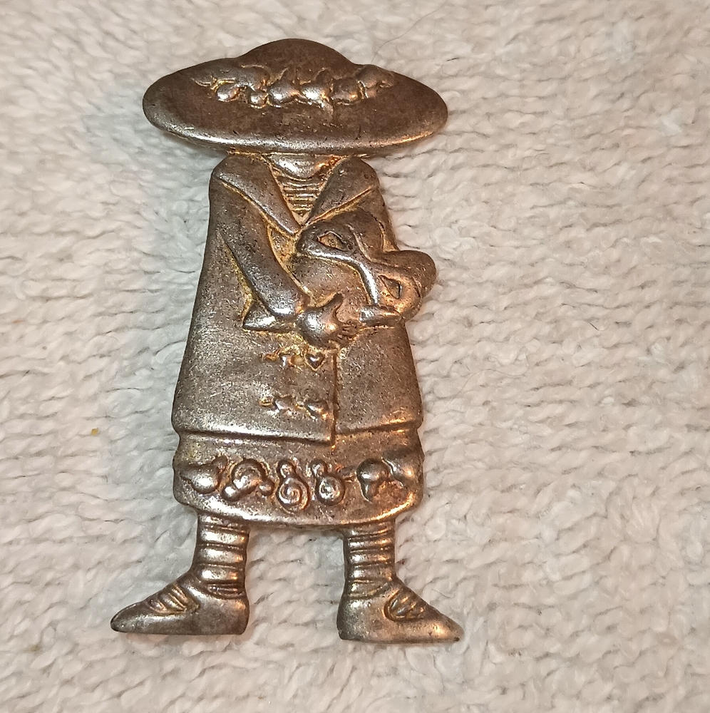 Vintage Mary Engelbreit Valentine Love Sterling Silver Brooch Pin (925)